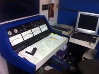Engine dyno control console at Lindvig Machine